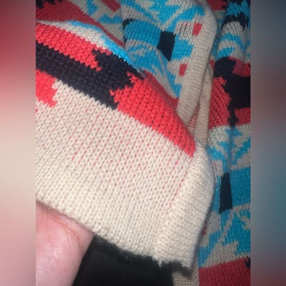 Anthropologie Moon Collection Western Boho Cardigan Geometric print size S GUC - Picture 5 of 10